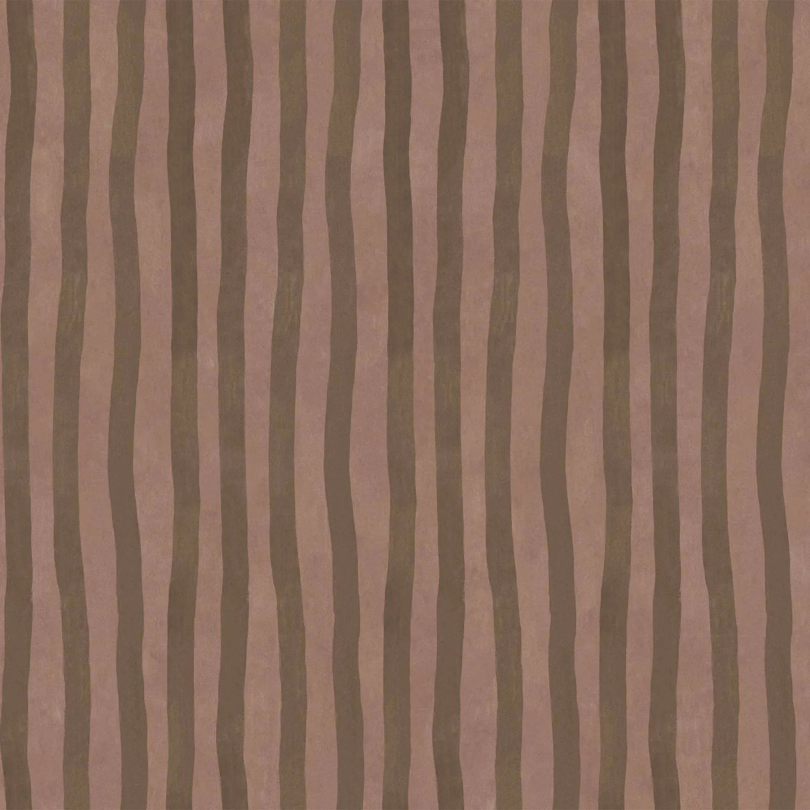 House of Hackney Artist's Stripe wallpaper in Cosmos & Bark, stripes in cosmos & bark