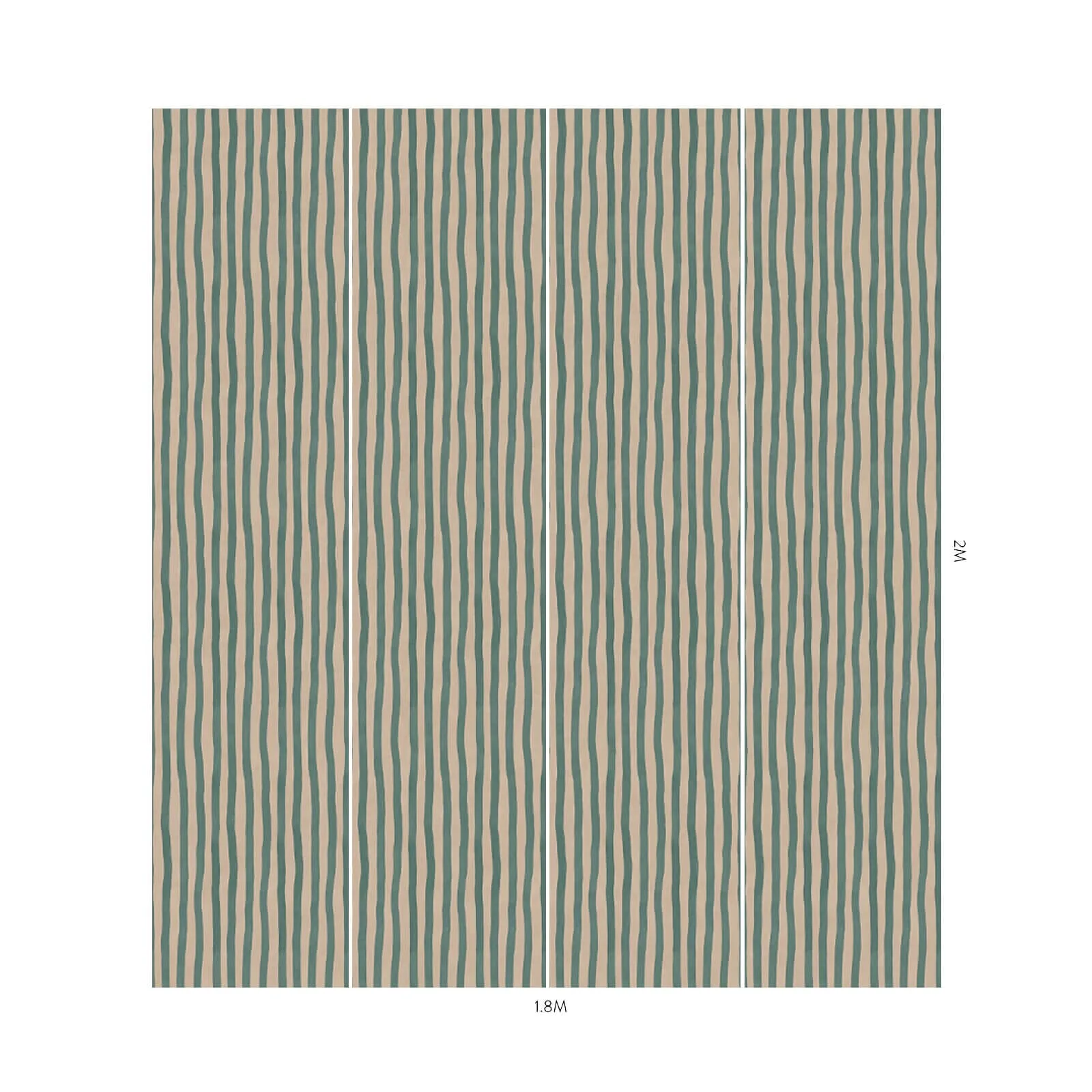House of Hackney Artist's Stripe Wallpaper in Euphorbia & Alabaster House of Hackney Artist's Stripe wallpaper in Euphorbia & Alabaster, stripes and geometric forms in euphorbia & alabaster