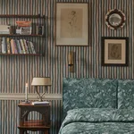 House of Hackney Artist's Stripe Wallpaper in Euphorbia & Alabaster House of Hackney Artist's Stripe wallpaper in Euphorbia & Alabaster, stripes and geometric forms in euphorbia & alabaster