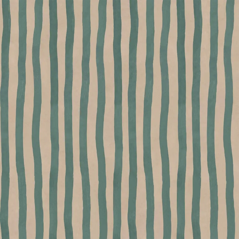 House of Hackney Artist's Stripe wallpaper in Euphorbia & Alabaster, stripes and geometric forms in euphorbia & alabaster