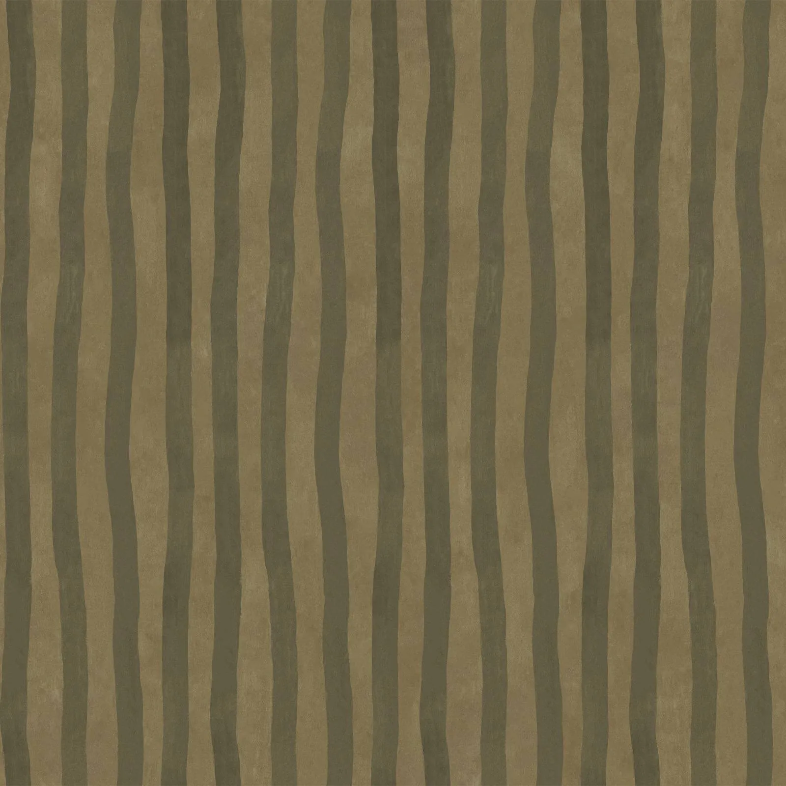 House of Hackney Artist's Stripe wallpaper in Moss & Carex, stripes in moss & carex