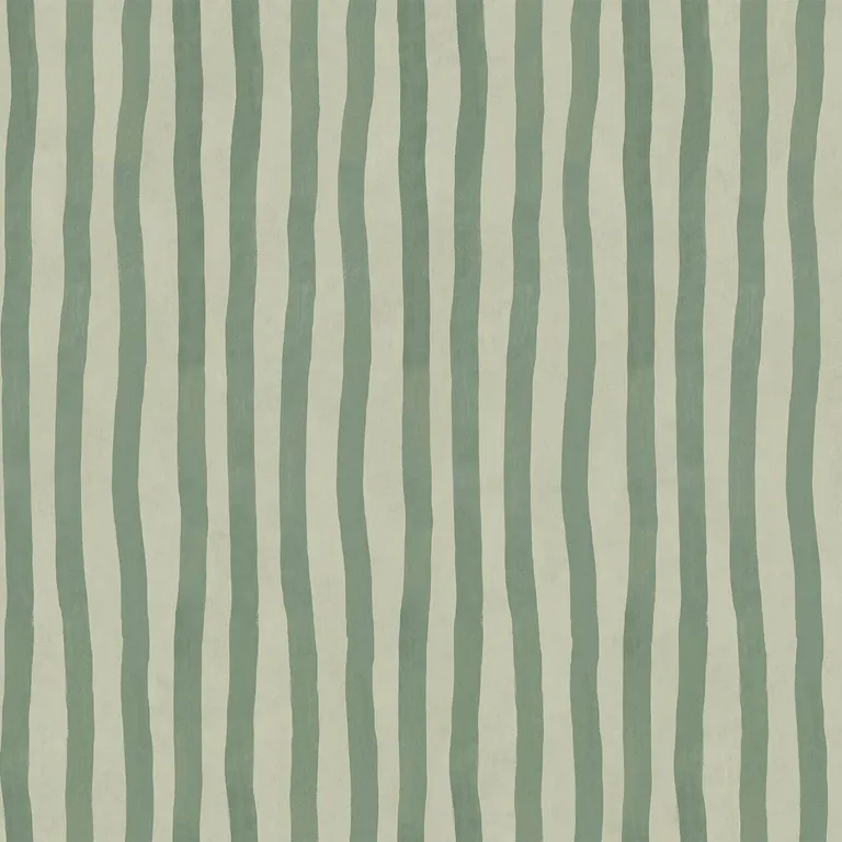 House of Hackney Artist's Stripe wallpaper in Opal, stripes and trees in opal