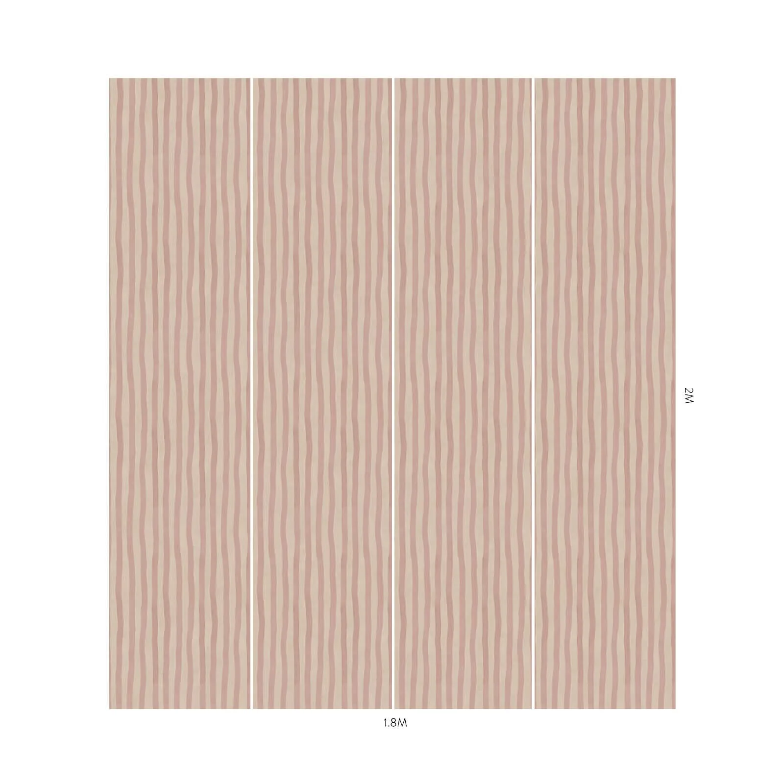 House of Hackney Artist's Stripe Wallpaper in Sakura & Astrantia House of Hackney Artist's Stripe wallpaper in Sakura & Astrantia, foliage and stripes in sakura & astrantia