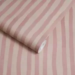 House of Hackney Artist's Stripe Wallpaper in Sakura & Astrantia House of Hackney Artist's Stripe wallpaper in Sakura & Astrantia, foliage and stripes in sakura & astrantia