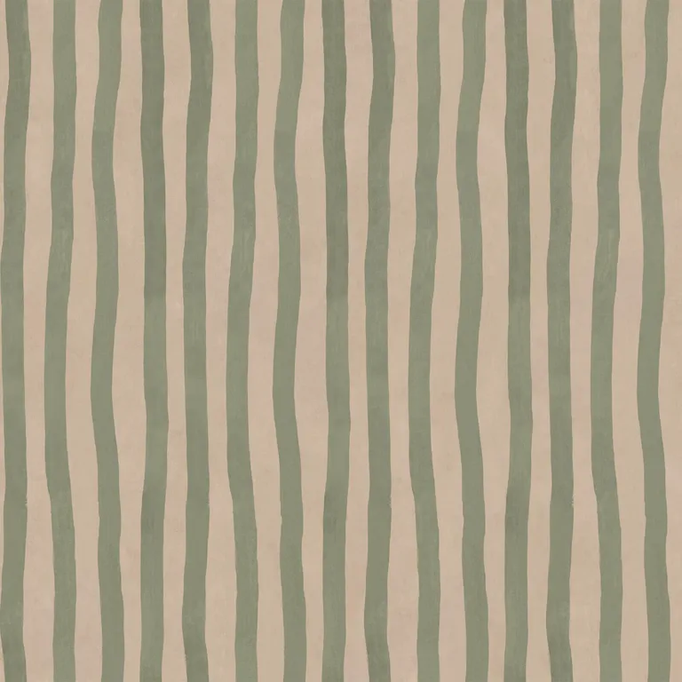 House of Hackney Artist's Stripe wallpaper in Sap & Alabaster, stripes and geometric forms in sap & alabaster