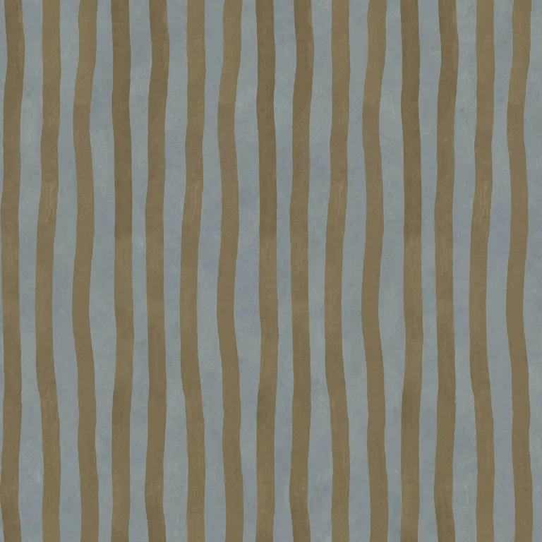 House of Hackney Artist's Stripe wallpaper in Stratus & Carex, stripes in stratus & carex
