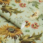 House of Hackney Avalon Wallpaper in Apple House of Hackney Avalon wallpaper in Apple, blooms and foliage in apple