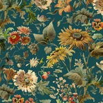 House of Hackney Avalon Wallpaper in Petrol House of Hackney Avalon wallpaper in Petrol, blooms and foliage in petrol