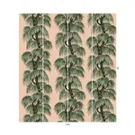House of Hackney Babylon wallpaper in Blush Willow, foliage and geometric forms in blush willow