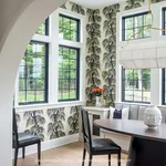 House of Hackney Babylon wallpaper in Papyrus Willow, foliage and geometric forms in papyrus willow