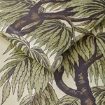 House of Hackney Babylon wallpaper in Papyrus Willow, foliage and geometric forms in papyrus willow