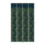 House of Hackney Bambusa wallpaper in Midnight, foliage and trees in midnight