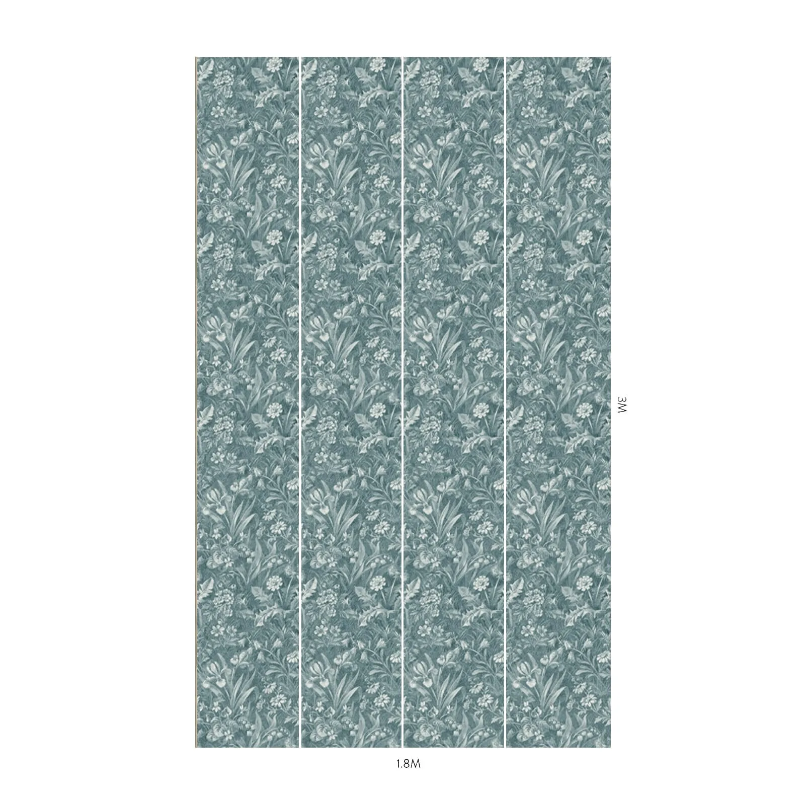 House of Hackney Beltane Wallpaper in Euphorbia House of Hackney Beltane wallpaper in Euphorbia, blooms and foliage in euphorbia
