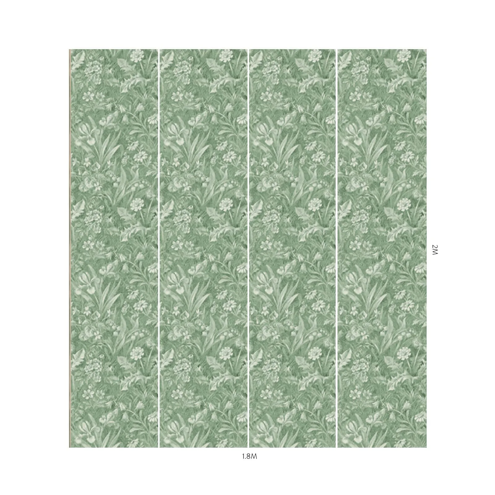 House of Hackney Beltane Wallpaper in Grass House of Hackney Beltane wallpaper in Grass, blooms and foliage in grass