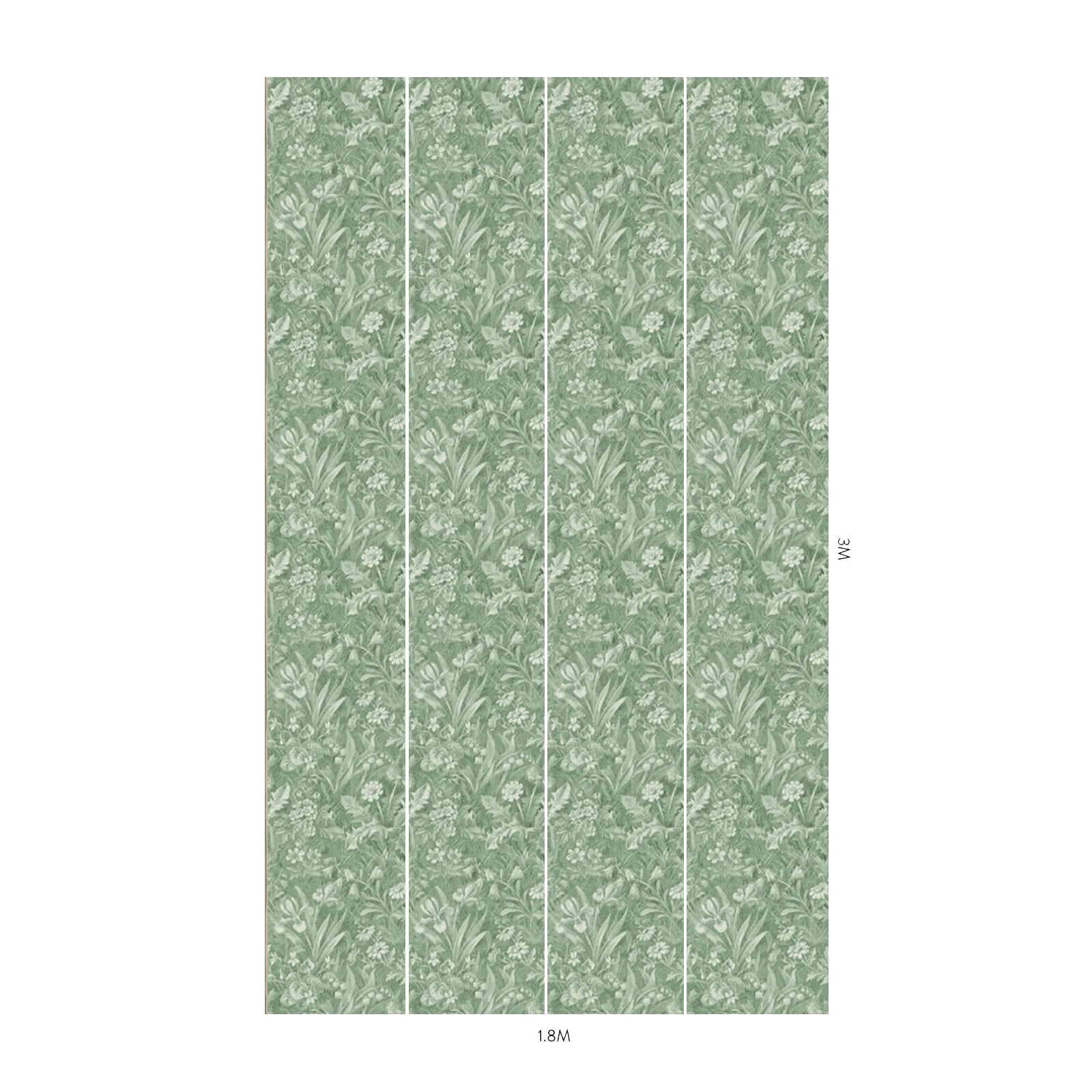 House of Hackney Beltane Wallpaper in Grass House of Hackney Beltane wallpaper in Grass, blooms and foliage in grass