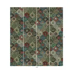 House of Hackney Caspar Wallpaper in Forest House of Hackney Caspar wallpaper in Forest, blooms and foliage in forest