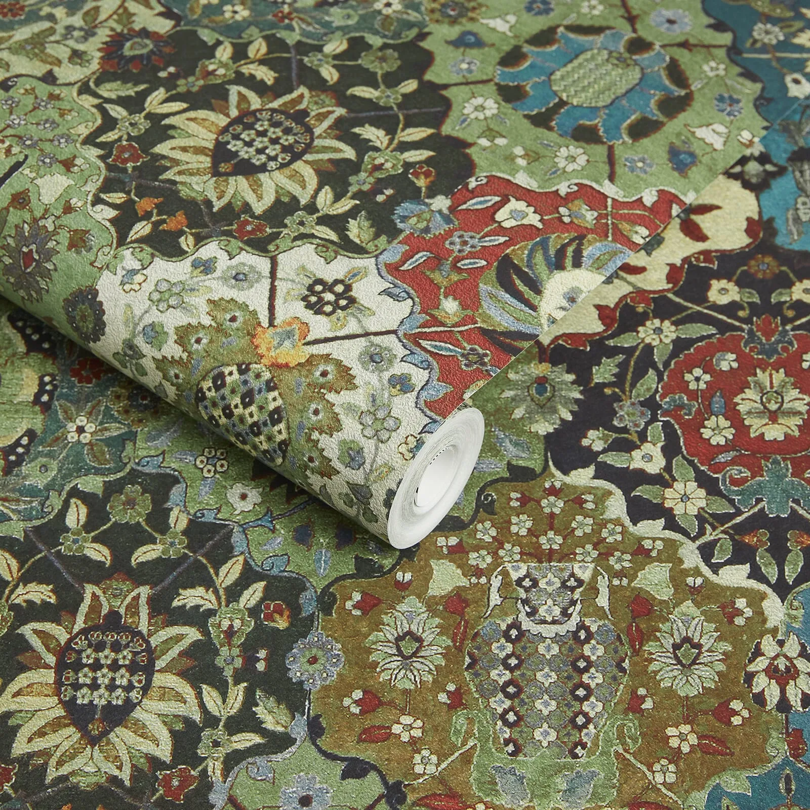 House of Hackney Caspar Wallpaper in Forest House of Hackney Caspar wallpaper in Forest, blooms and foliage in forest