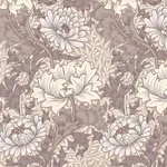 House of Hackney Chrysanthemum Magna Wallpaper in Astrantia House of Hackney Chrysanthemum Magna wallpaper in Astrantia, blooms and foliage in astrantia