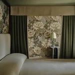 House of Hackney Chrysanthemum Magna wallpaper in Byzantine, blooms and foliage in byzantine