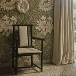House of Hackney Chrysanthemum Magna Wallpaper in Sap House of Hackney Chrysanthemum Magna wallpaper in Sap, blooms and foliage in sap