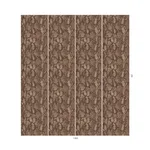 House of Hackney Cobra wallpaper in Cocoa, serpents and animal markings in cocoa
