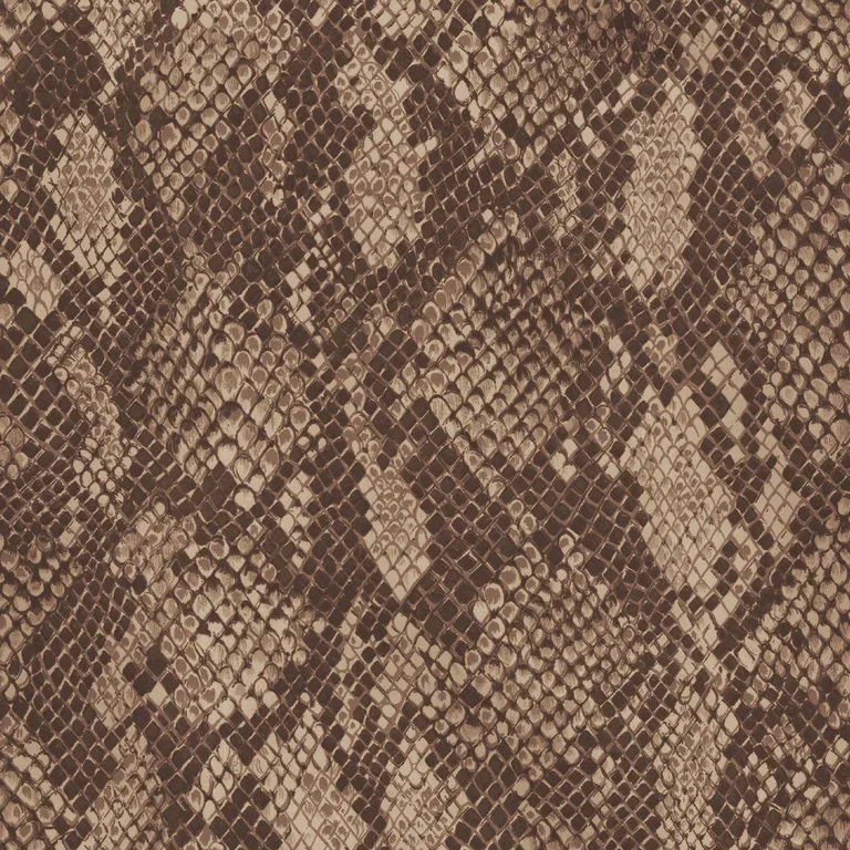 House of Hackney Cobra wallpaper in Cocoa, serpents and animal markings in cocoa