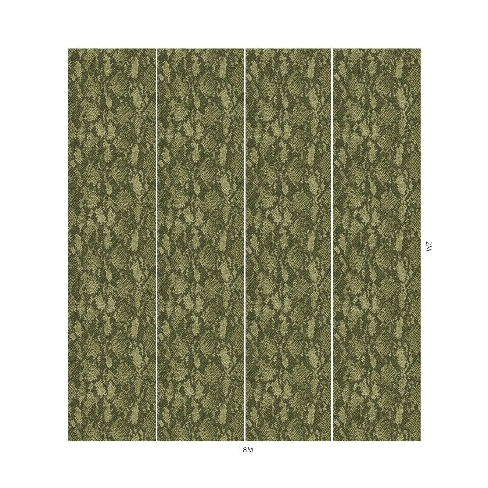 House of Hackney Cobra wallpaper in Laurustine, serpents and animal markings in rust