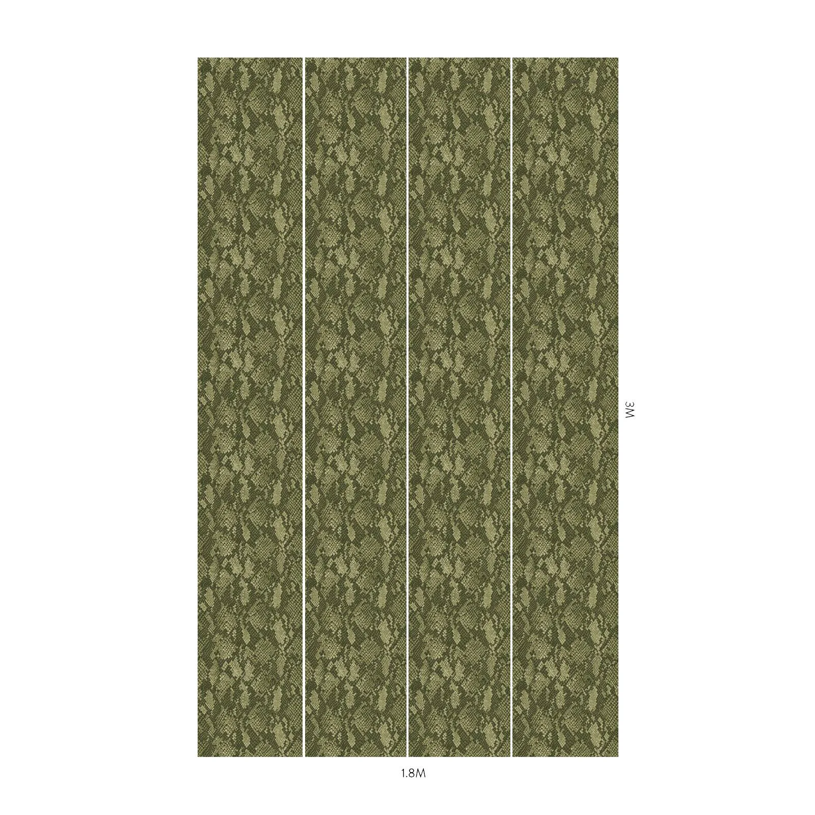 House of Hackney Cobra wallpaper in Laurustine, serpents and animal markings in rust