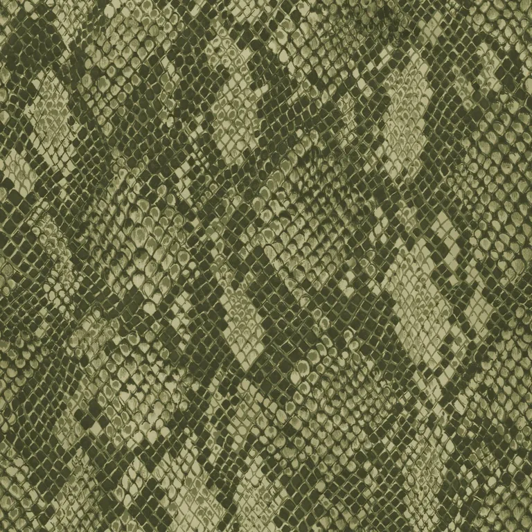House of Hackney Cobra wallpaper in Laurustine, serpents and animal markings in rust