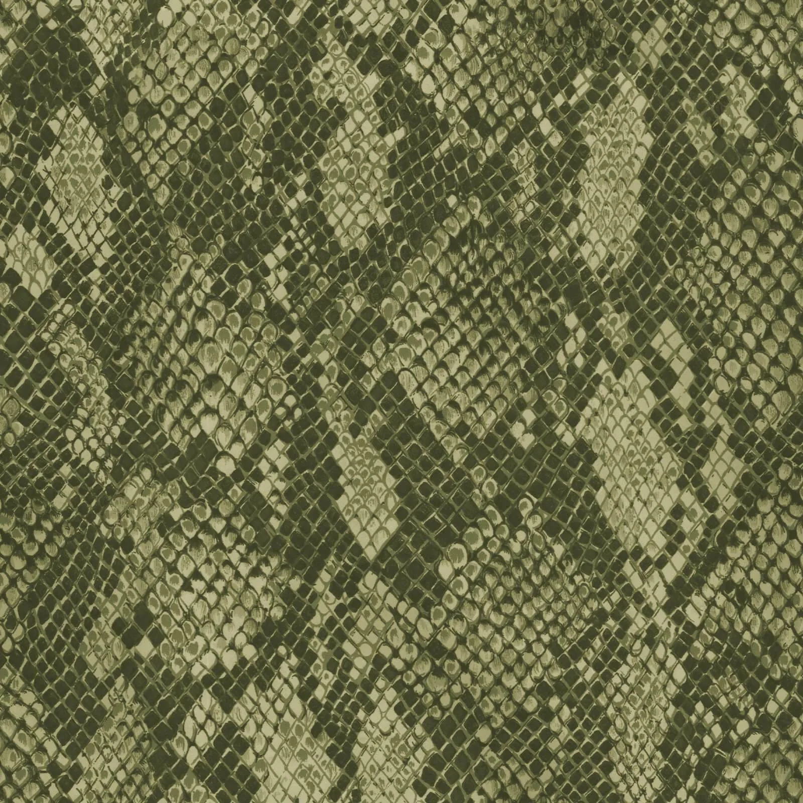 House of Hackney Cobra wallpaper in Laurustine, serpents and animal markings in rust