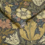 House of Hackney Compton wallpaper in Midnight, blooms and foliage in midnight
