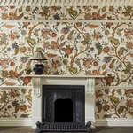 House of Hackney Damas Wallpaper in Cream House of Hackney Damas wallpaper in Cream, blooms and foliage in cream