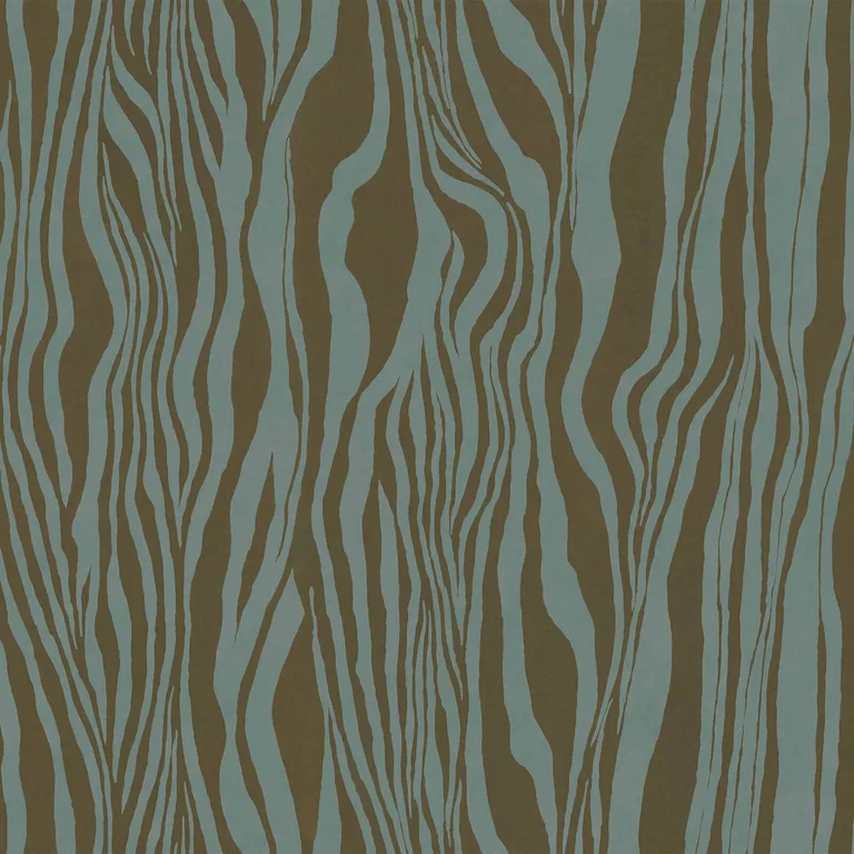 House of Hackney Dazzle wallpaper in Bronze, hand-drawn zebra stripes in warm metallic bronze