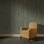House of Hackney Dazzle Wallpaper in Bronze House of Hackney Dazzle wallpaper in Bronze, hand-drawn zebra stripes in warm metallic bronze