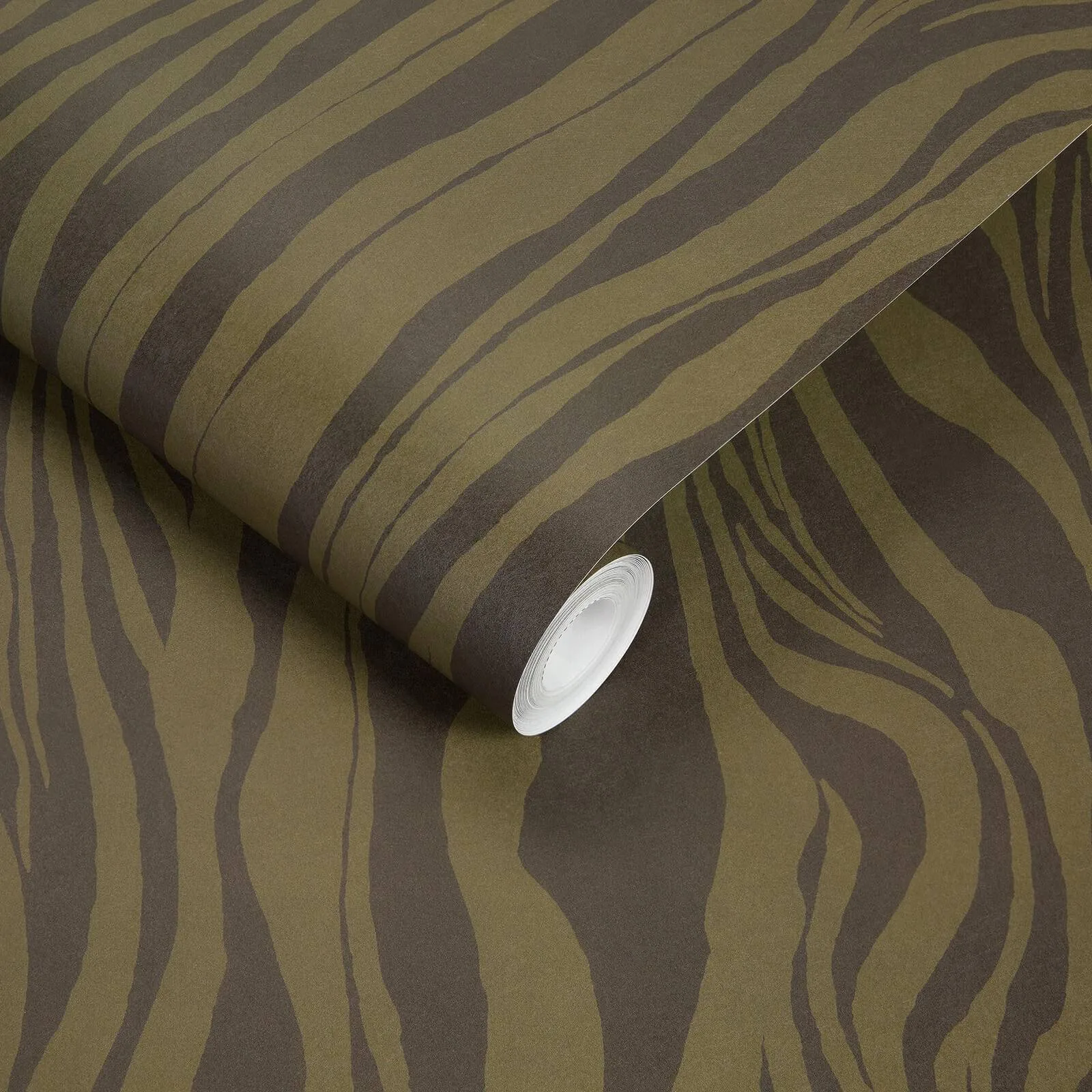 House of Hackney Dazzle Wallpaper in Laurustine House of Hackney Dazzle wallpaper in Laurustine, animal markings and stripes in rust