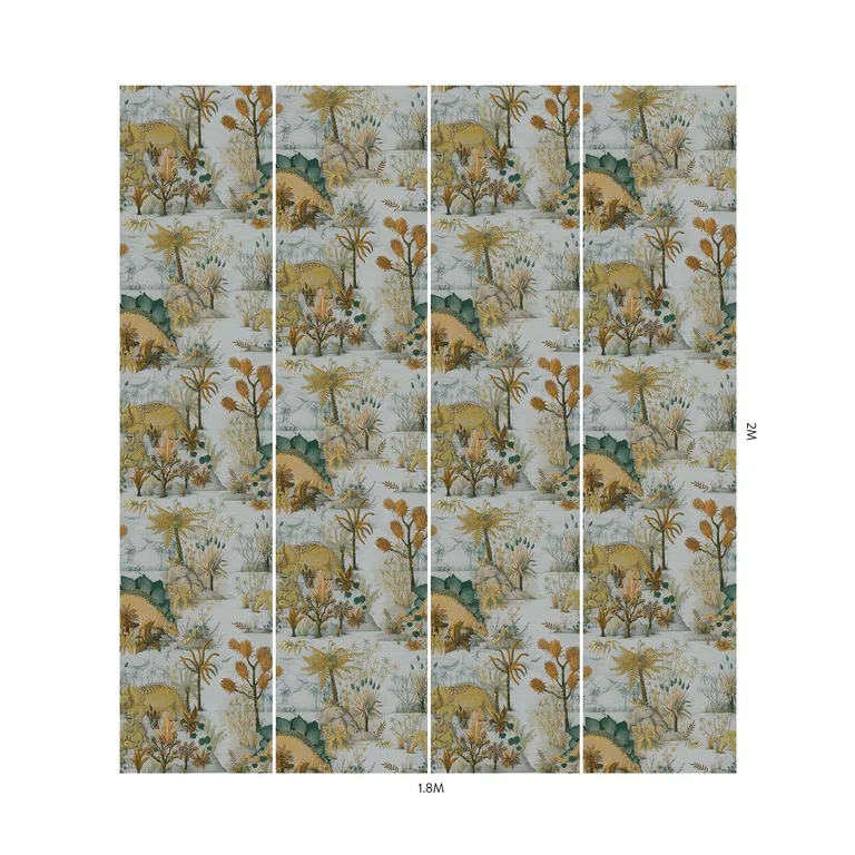 House of Hackney Dinosauria wallpaper in Dusk, animal markings in dusk