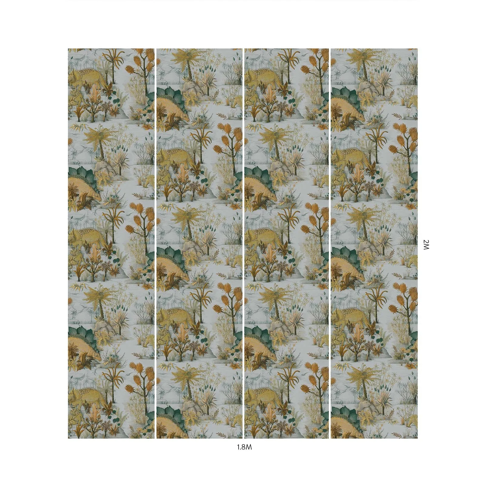 House of Hackney Dinosauria wallpaper in Dusk, animal markings in dusk