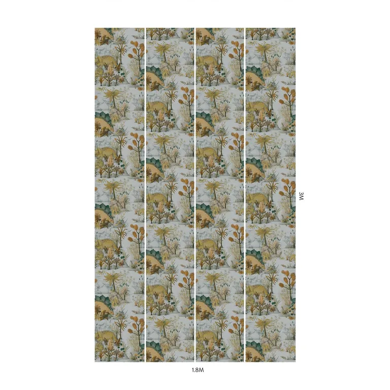 House of Hackney Dinosauria wallpaper in Dusk, animal markings in dusk