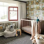 House of Hackney Dinosauria wallpaper in Dusk, animal markings in dusk