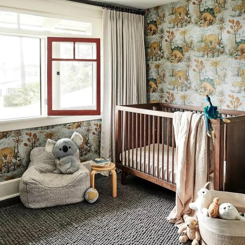 House of Hackney Dinosauria wallpaper in Dusk, animal markings in dusk