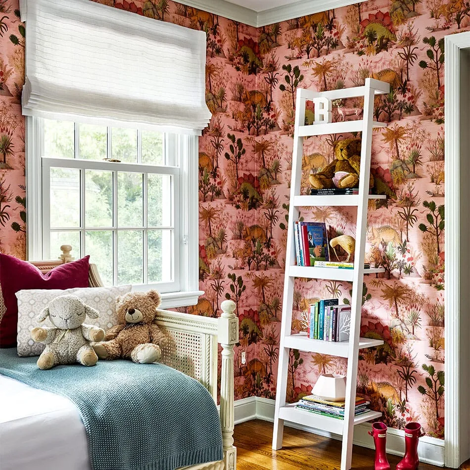 House of Hackney Dinosauria Wallpaper in Plaster House of Hackney Dinosauria wallpaper in Plaster, foliage and animal markings in plaster