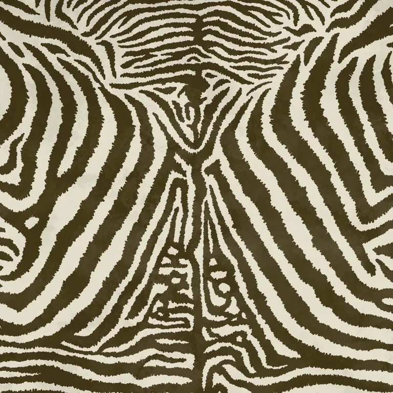 House of Hackney Equus wallpaper in Cocoa, animal markings and stripes in cocoa