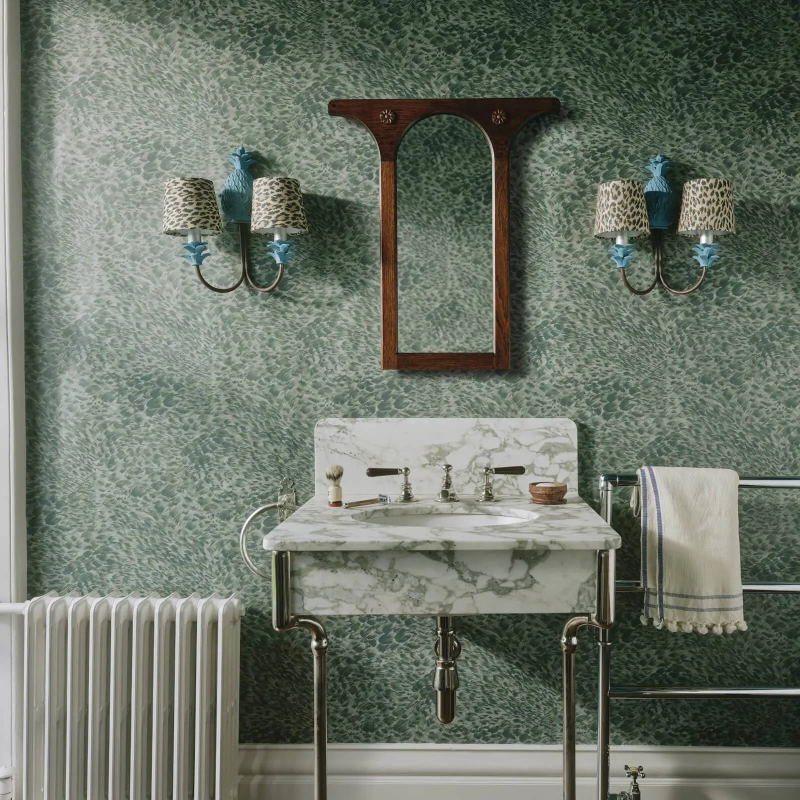 House of Hackney Ferus Wallpaper in Lobelia House of Hackney Ferus wallpaper in Lobelia, animal markings in lobelia