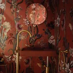 House of Hackney Flora Delanica Wallpaper in Clay House of Hackney Flora Delanica wallpaper in Clay, blooms and foliage in clay