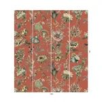 House of Hackney Flora Fantasia wallpaper in Amber, blooms and foliage in amber