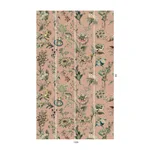 House of Hackney Flora Fantasia wallpaper in Bisque Pink, blooms and foliage in pink