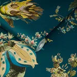 House of Hackney Flora Fantasia wallpaper in Cerulean, blooms and foliage in cerulean