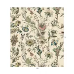 House of Hackney Flora Fantasia wallpaper in Ecru, blooms and foliage in ecru