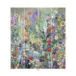 House of Hackney Floribunda Magna Wallpaper in Zenith House of Hackney Floribunda Magna wallpaper in Zenith, blooms and foliage in zenith