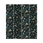 House of Hackney Florika Wallpaper in Onyx House of Hackney Florika wallpaper in Onyx, foliage and ornamental scrolls in onyx
